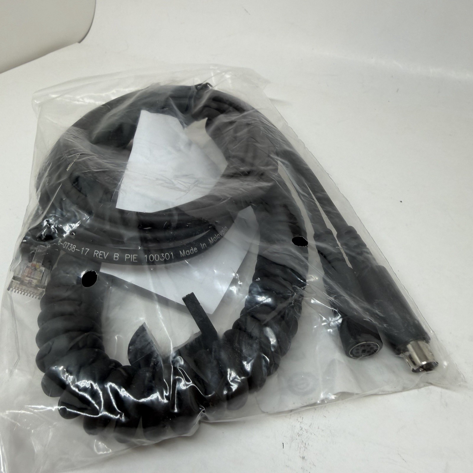 Datalogic PowerScan Scanner coiled CAB PSC 8-0738-17 PS2 Cable New
