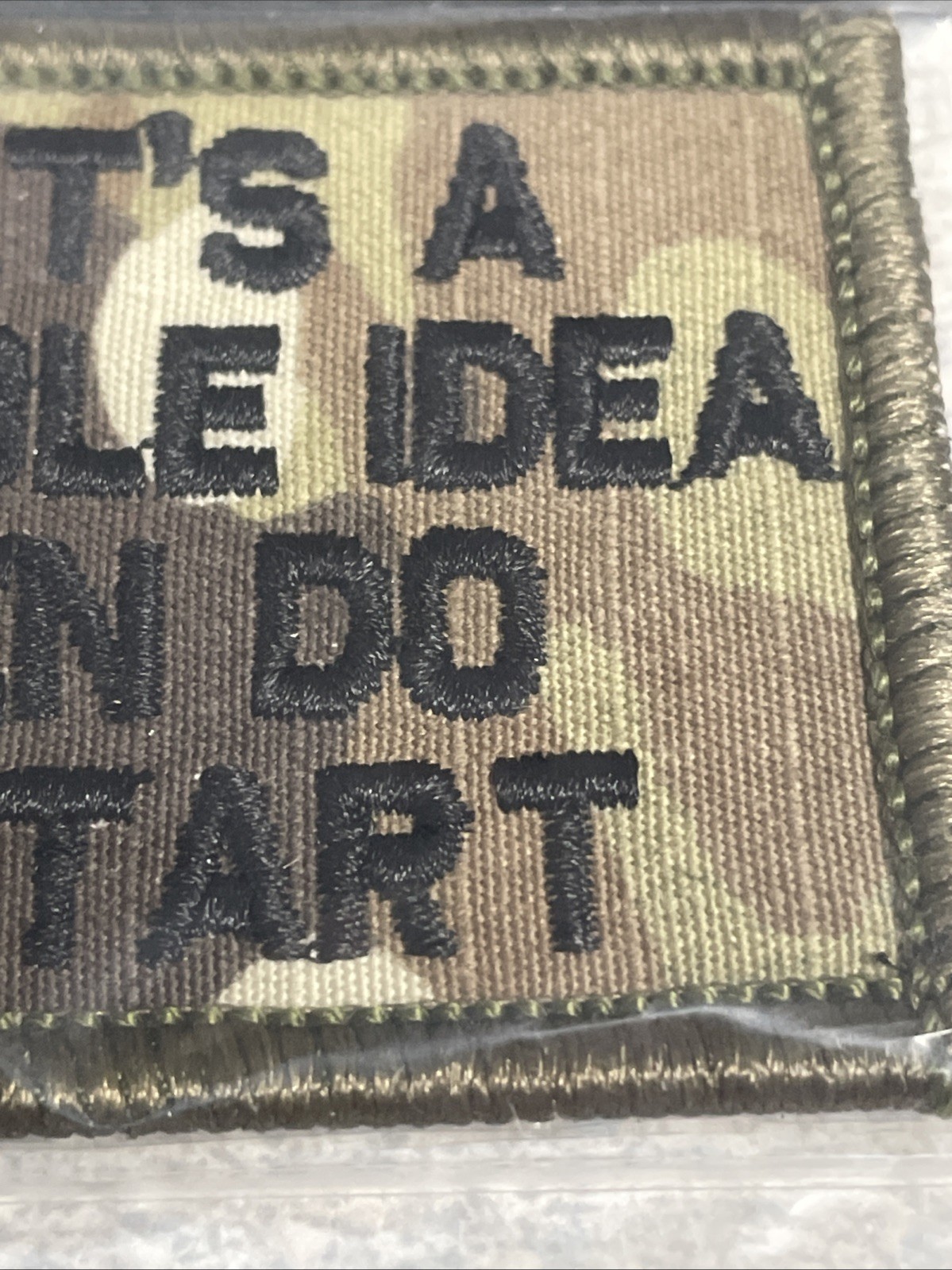 Patch - That’s A Terrible Idea When Do We Start - Camo / Hook Back - New
