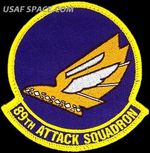 USAF 89th ATTACK SQUADRON - MQ-9 Reaper ATTACK UAV DRONE ORIGINAL VEL PATCH
