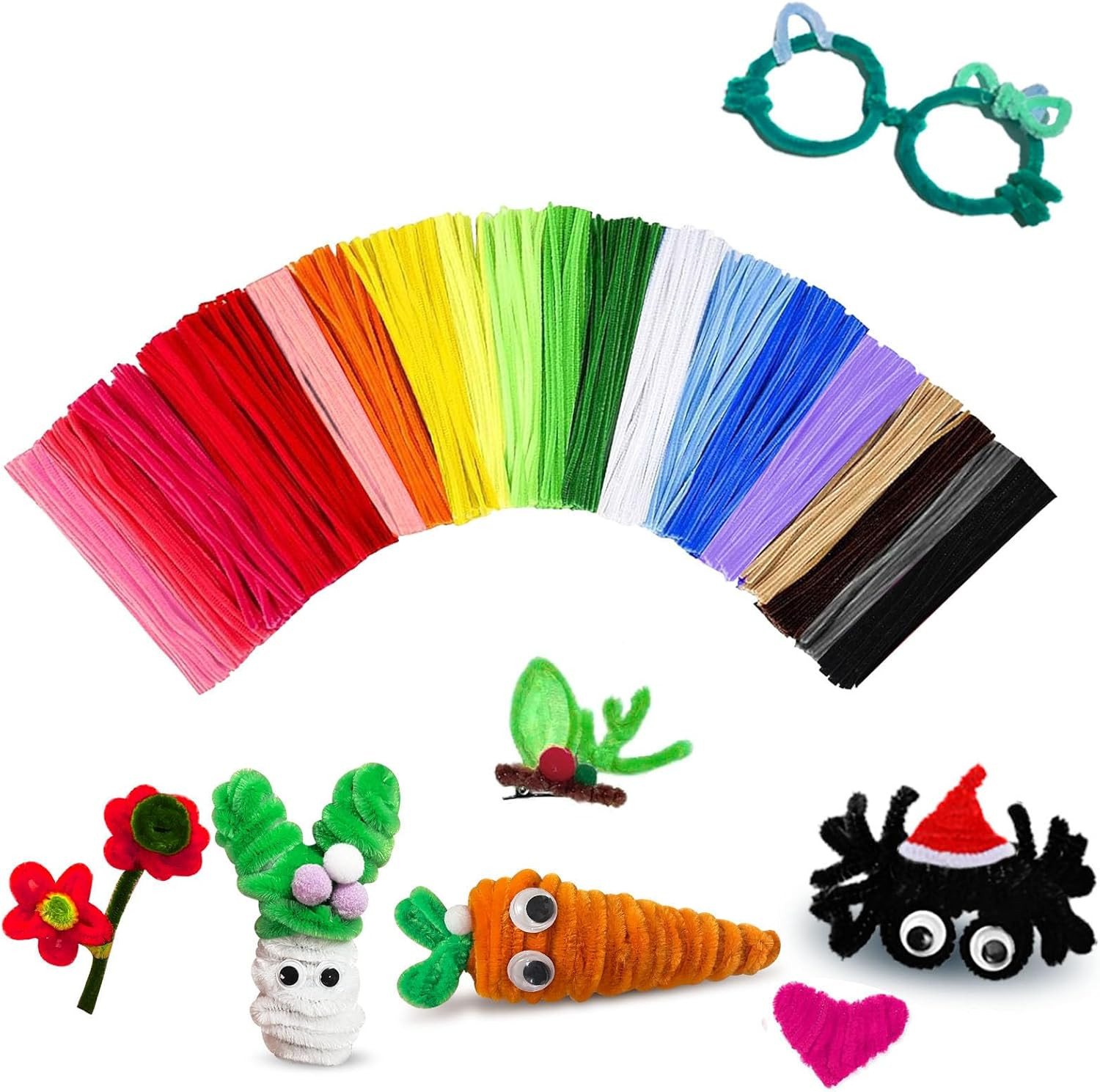 Pipe Cleaners Craft Bulk,Kids Toys & Games Gifts,200Pcs Arts Crafts,Chenille Ste