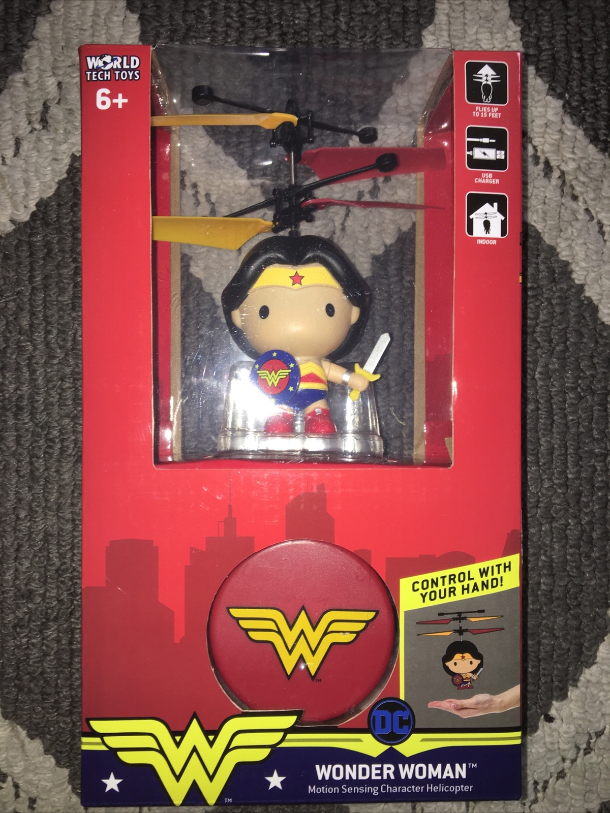 DC Wonder Woman 3.5 Inch Flying Character UFO Helicopter (DC, Wonder Woman) [New