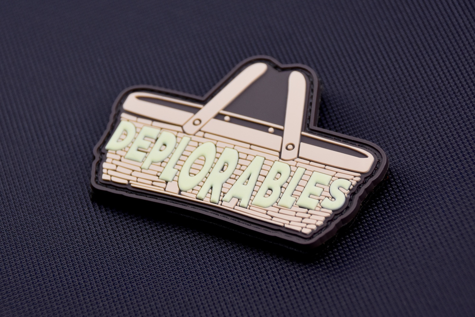 3D PVC Basket Of Deplorables GITD Rubber Patch