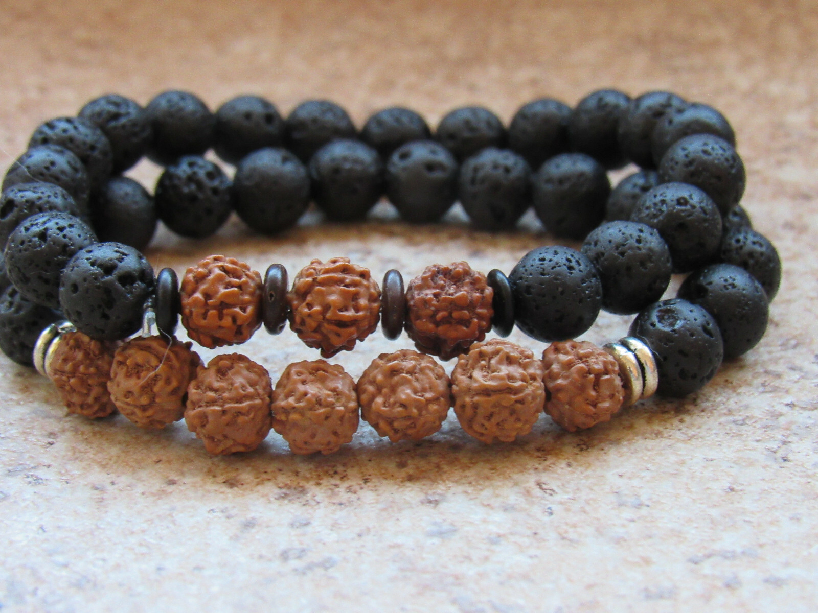 Bodhi Black Lava Bead Aromatherapy Diffuser Unisex Bracelet |Father's Day Gift