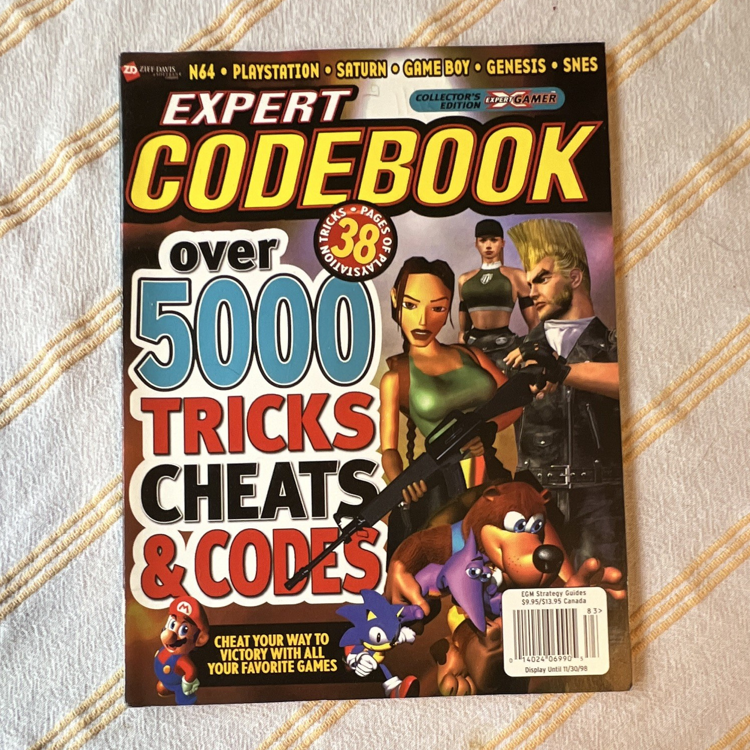 Expert Gamer Strategy Guide Codebook 5000 Cheats & Codes Collector's Ed 1998