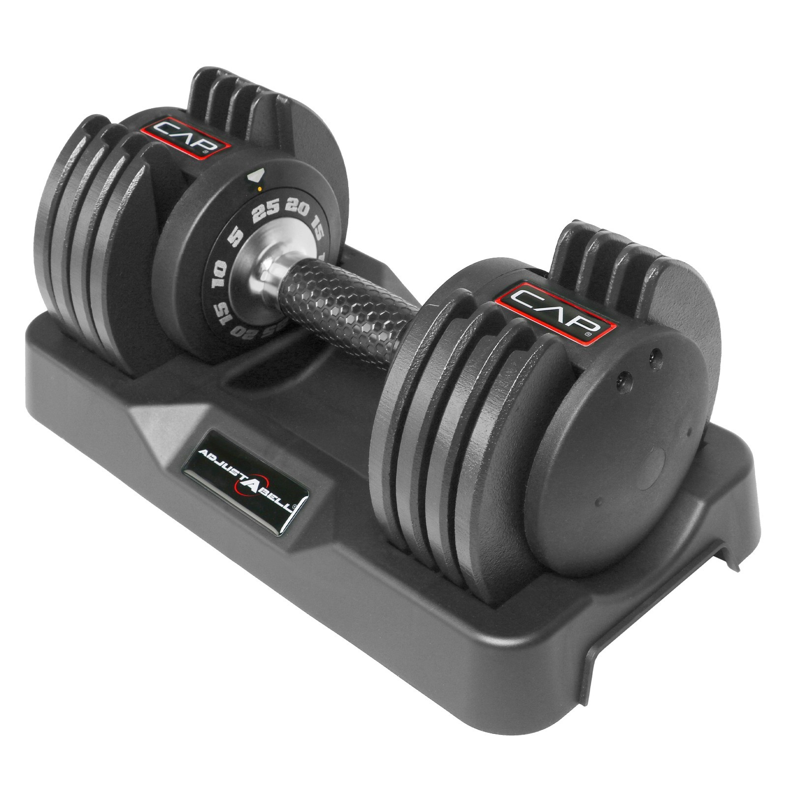 CAP Barbell 5-in-1 Adjustable Dumbbell 25lb ADJUSTABELL 5-25 lb Set