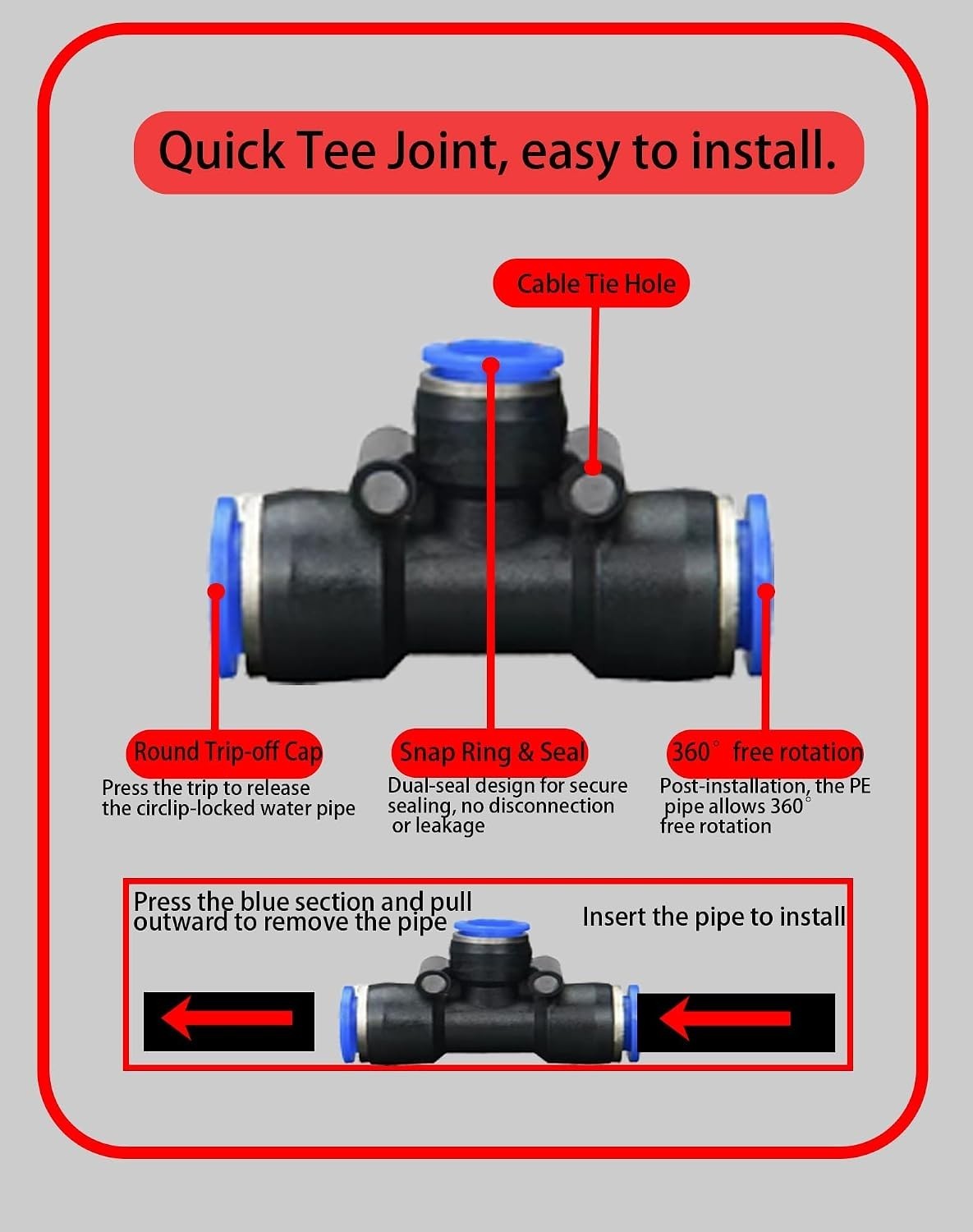 100 Ft Automatic Quick-Connect Misting Sprinkler System for Efficient Watering