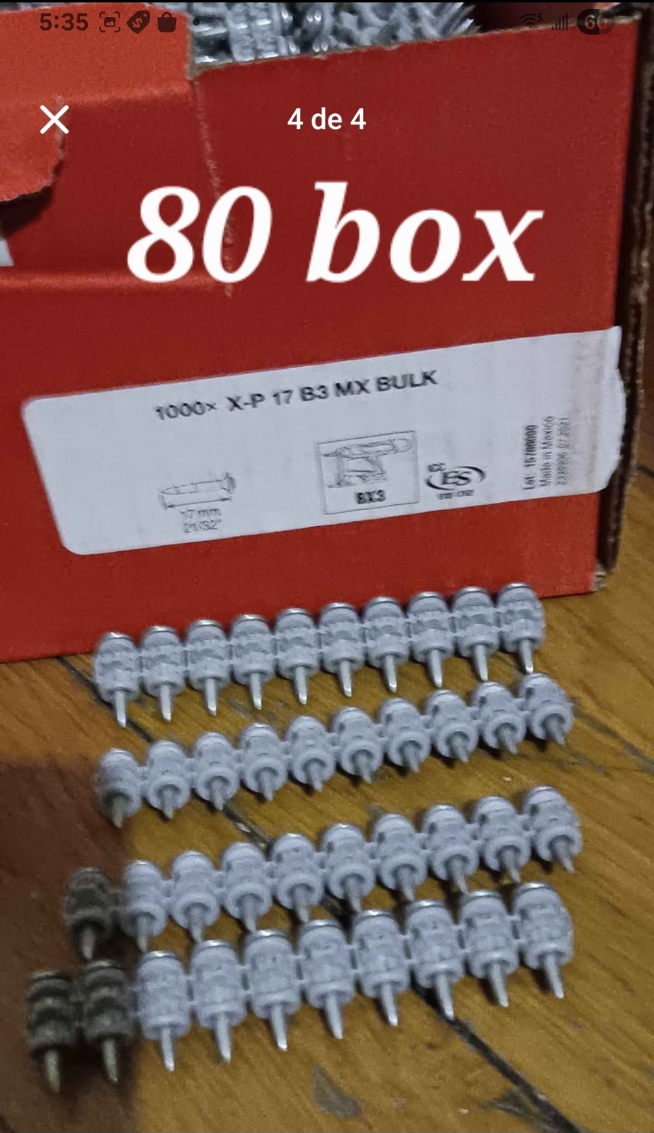 1.000 Xp 17 B3.Hilti  Nails