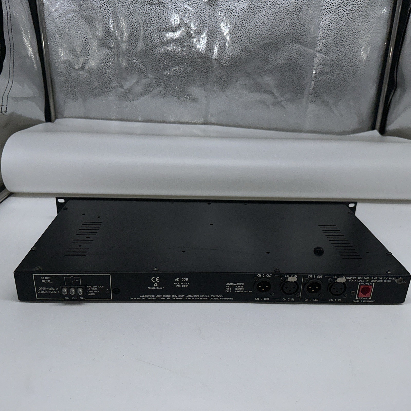 Rane AD22, Audio Delay, Dolby Time Link Digital Delay, Vintage Rack