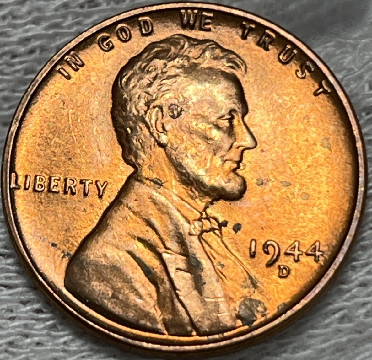 1944 D/D Wheat Penny Errors DDO Die Clash Uncirculated
