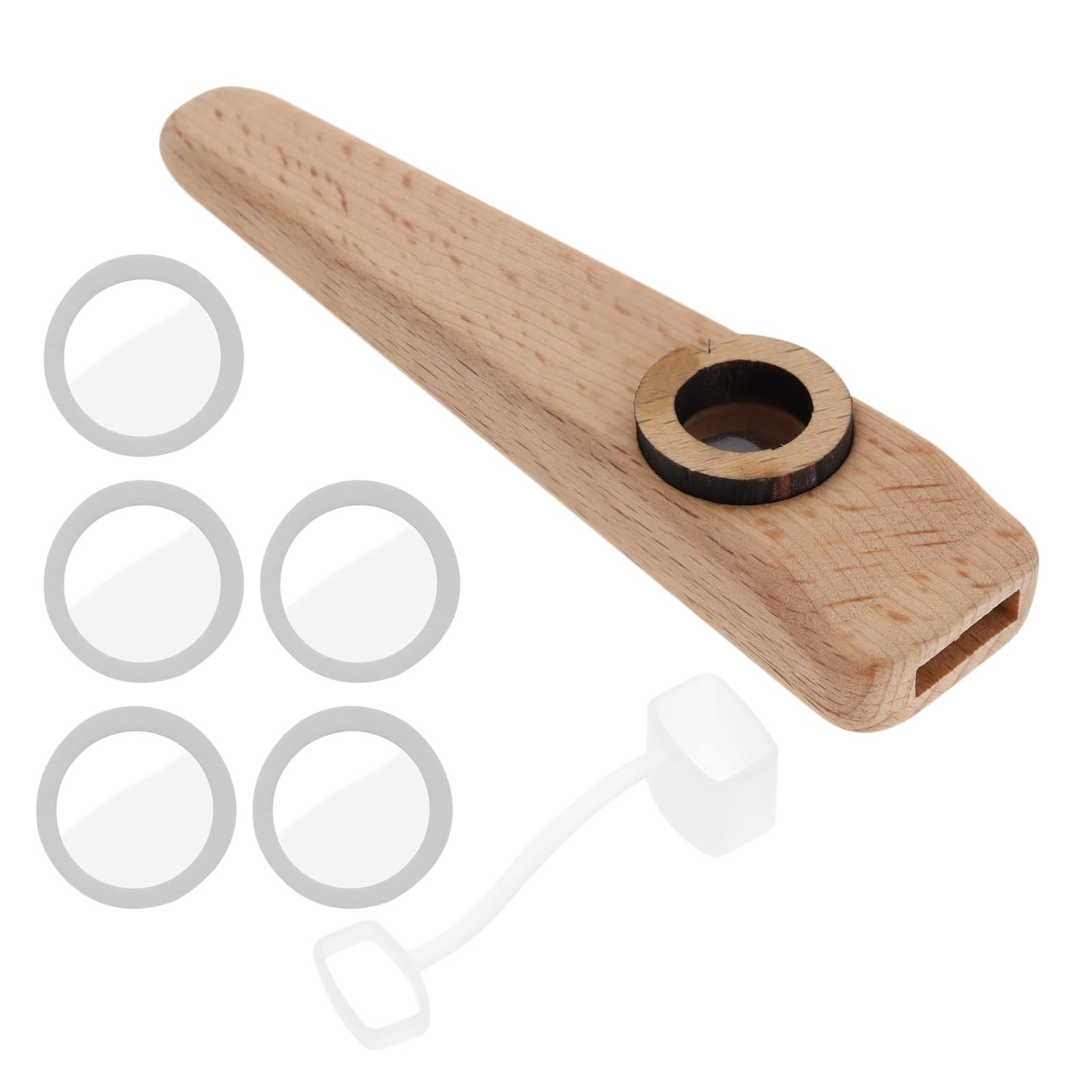1 Set Of Wooden Kazoo Orff Instruments Musicial Partner Kazoo for Guitar Ukul...
