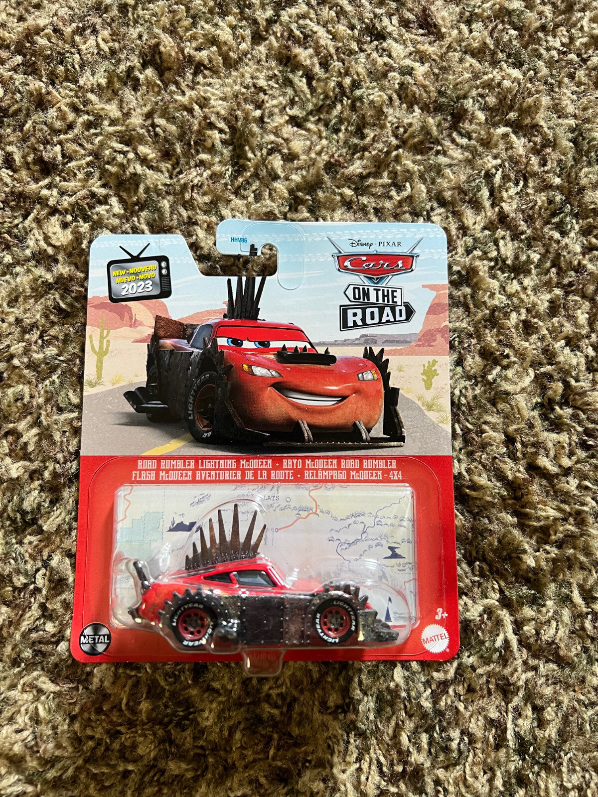 DISNEY PIXAR CAR ROAD RUMBLER MCQUEEN 2023 ON THE ROAD SERIES