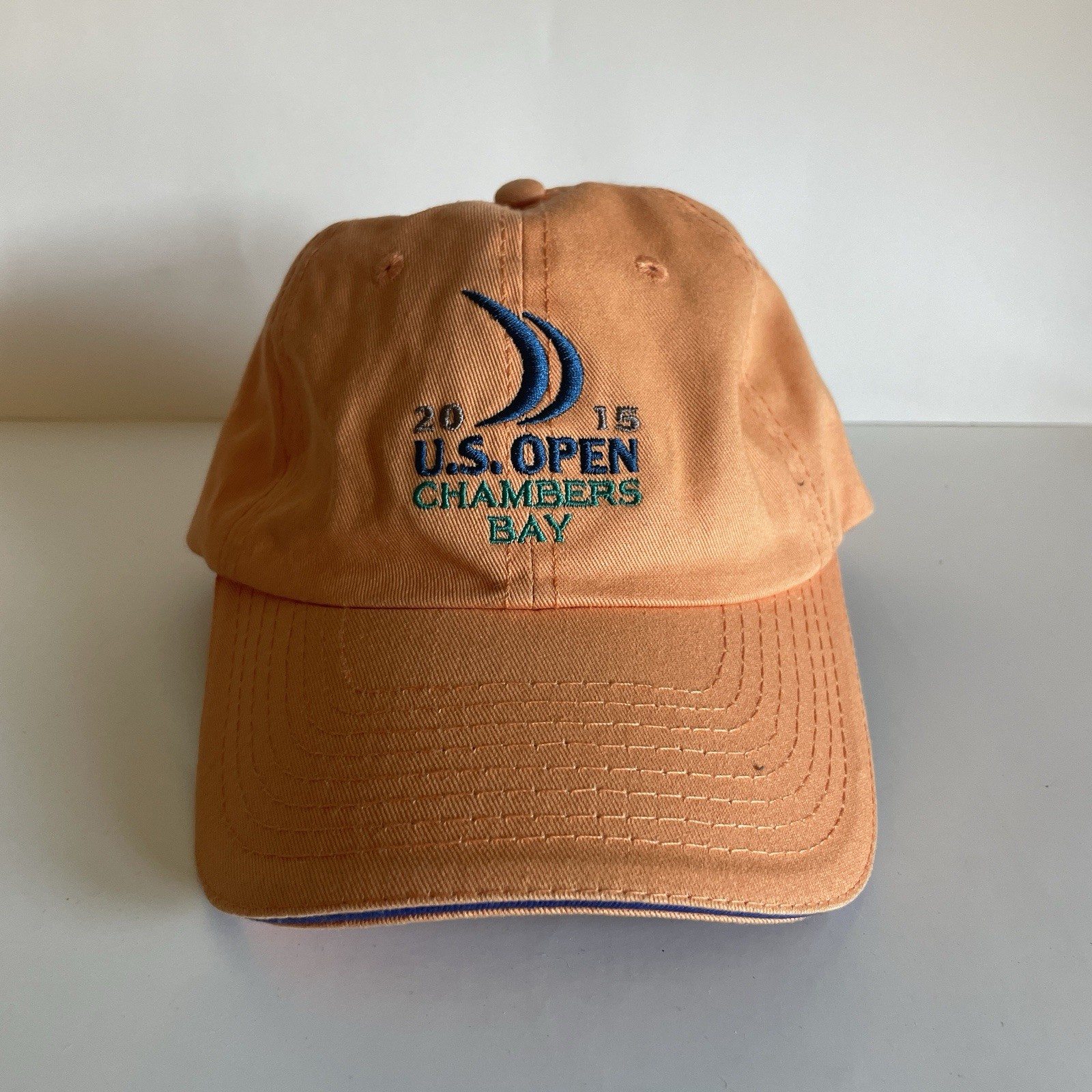 2015 U.S. Open Chambers Bay Hat Unisex Orange Adjustable USGA Member Golf Cap