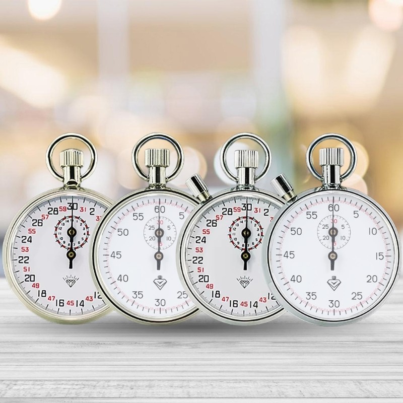 Mechanical Chronograph Timers 30/60 Second Dials Athletic Event Tool