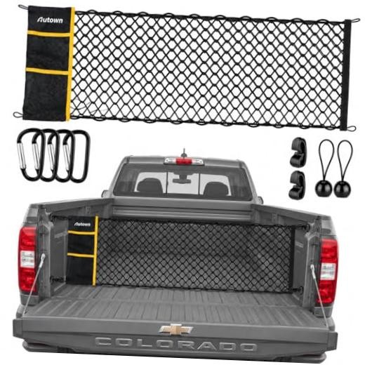 Truck Bed Cargo Net, Envelope Style Bed Netting for 2026 Colorado & Canyon