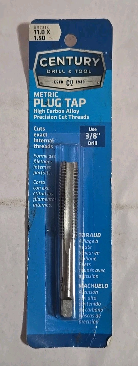 Century Drill and Tool 97318 Metric Tap 11 x 1.50 NEW