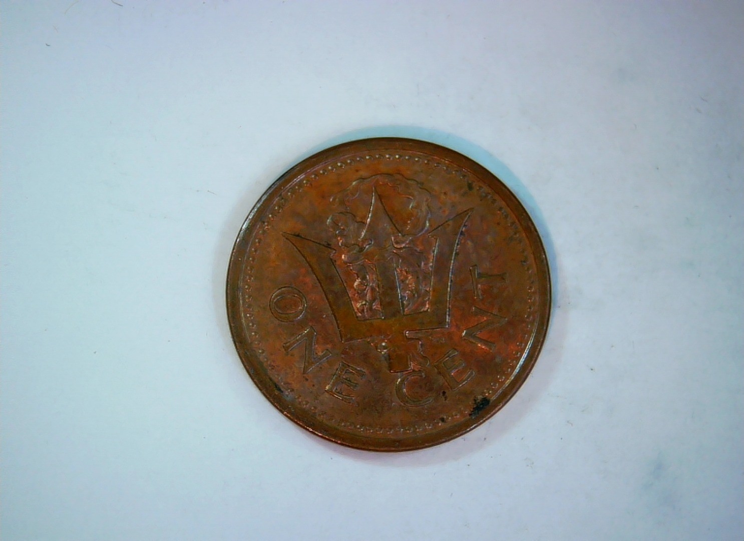 Barbados 2007 1 Cent Barbados 1 Cent (Trident / Coat of Arms) Coin