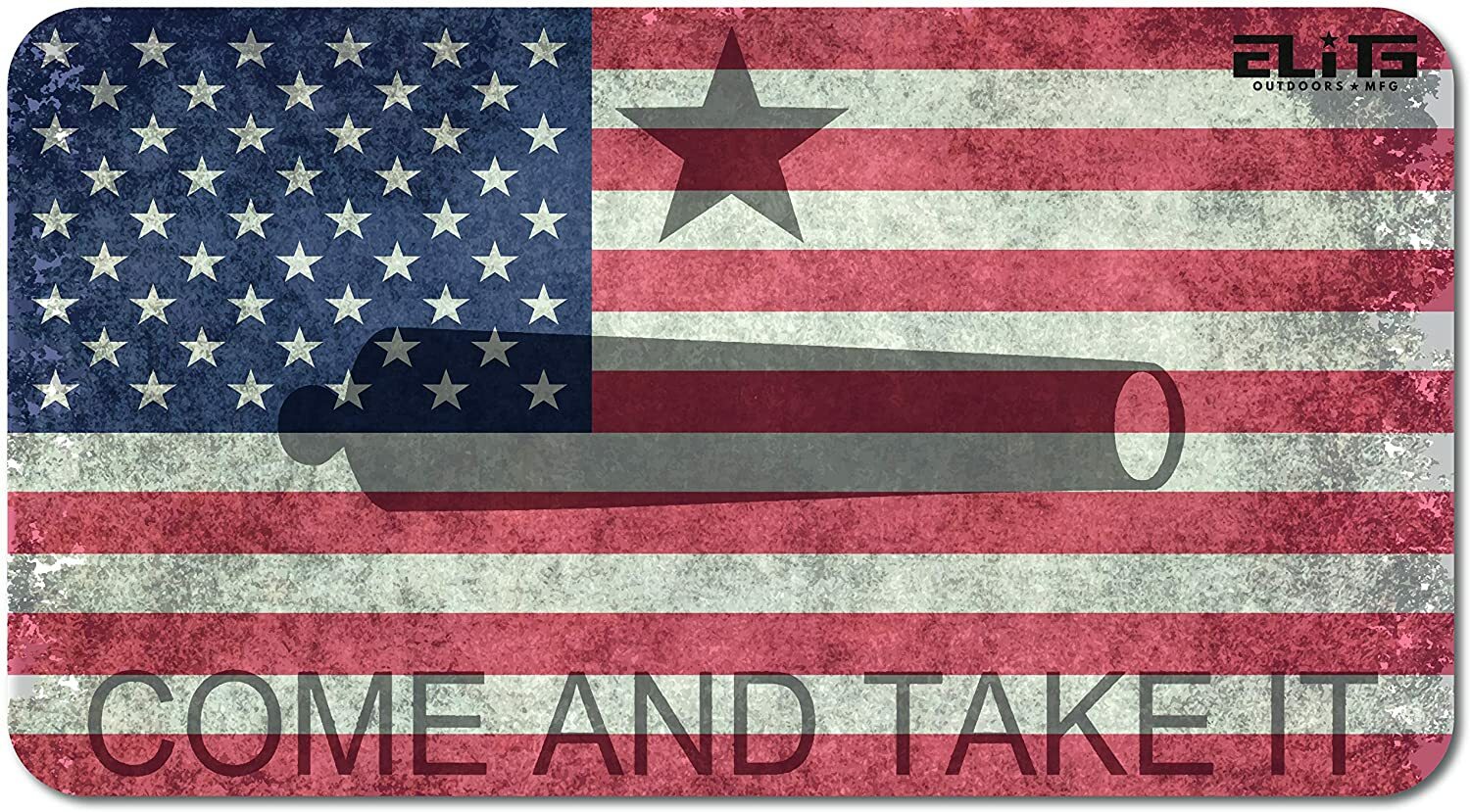 ELITE OUTDOORS COME AND TAKE IT DESIGN Gun Cleaning MAT 12" x 22". Made in USA
