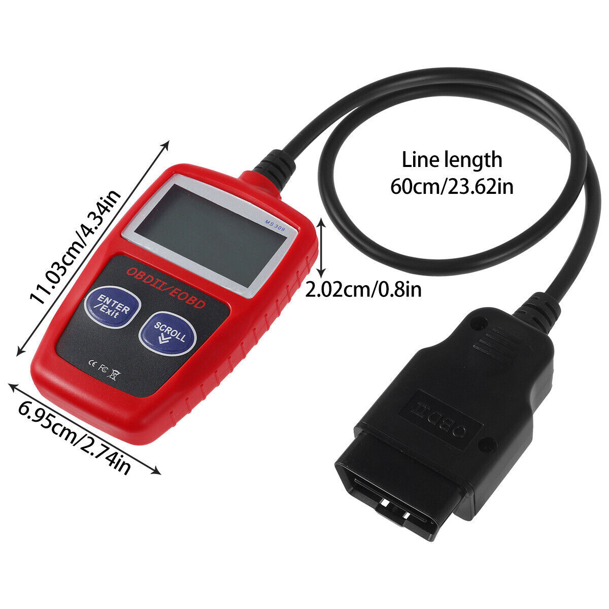 Diagnostic Scanner Code Reader 12 Pin OBD1 To 16 Pin OBD2 Convertor Cable For GM