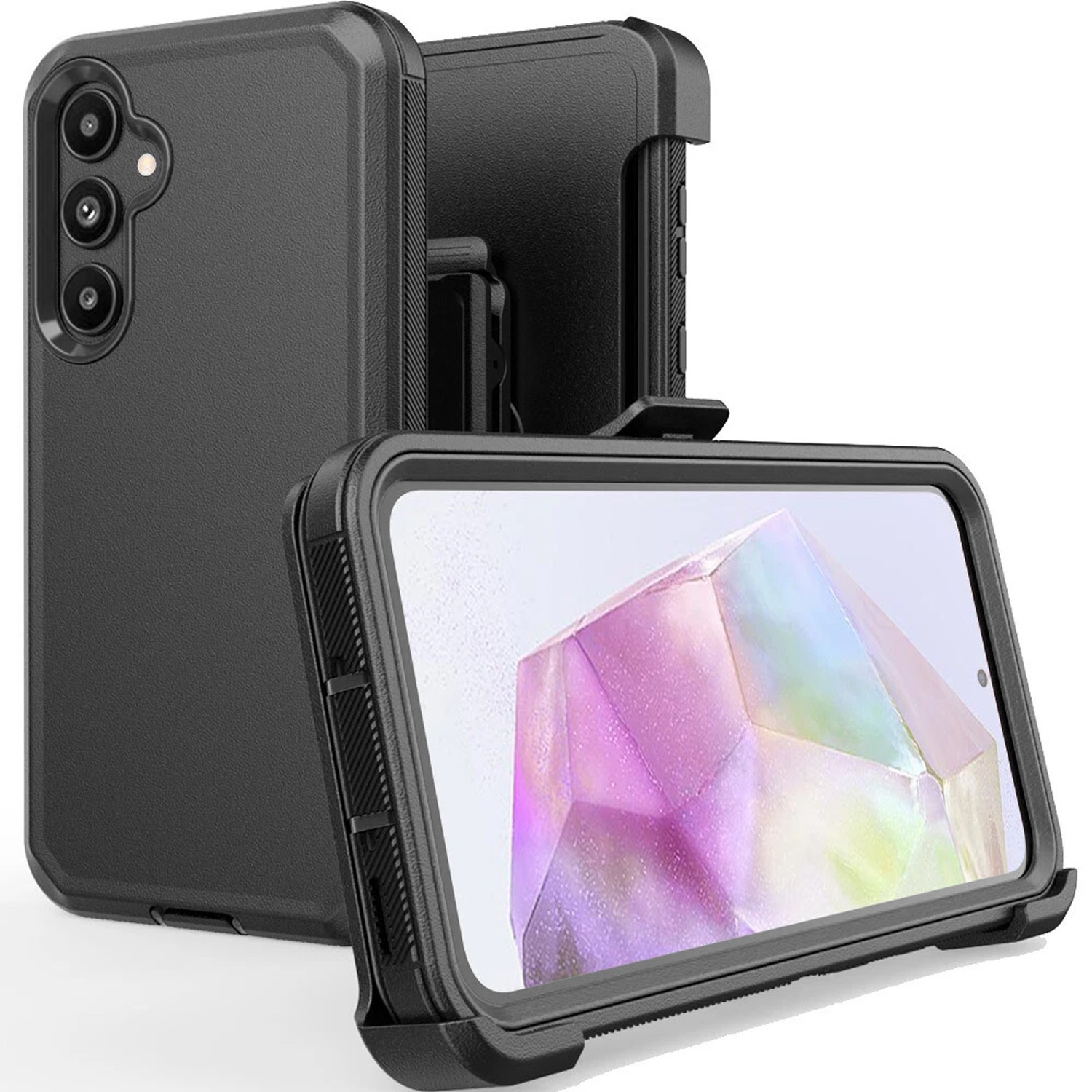 For Samsung Galaxy S23 FE Case Shockproof Fit Otterbox Defender +Glass Screen