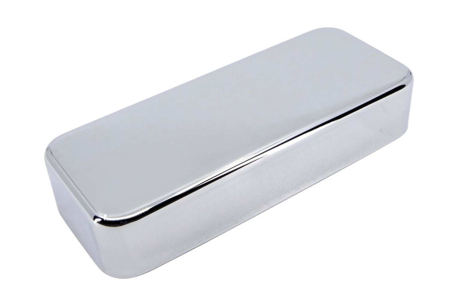 P90 soapbar guitar pickup cover *NO HOLE* Nickel Silver - Chrome