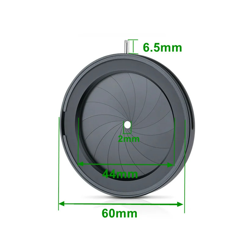 2-44mm Mechanical Diaphragm Continuously Variable Iris Integrated Aperture