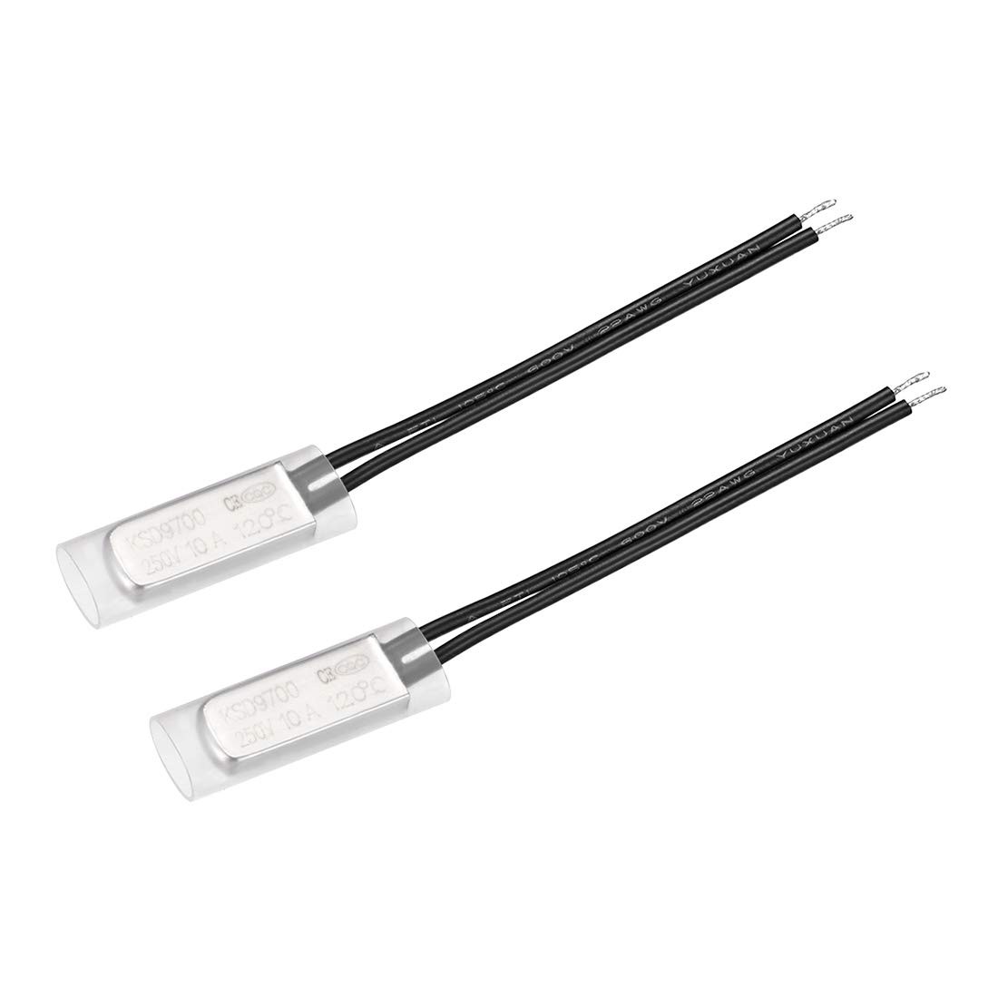 uxcell KSD9700 Thermostat 120℃ Normally Close Temperature Switch Thermal Swit...