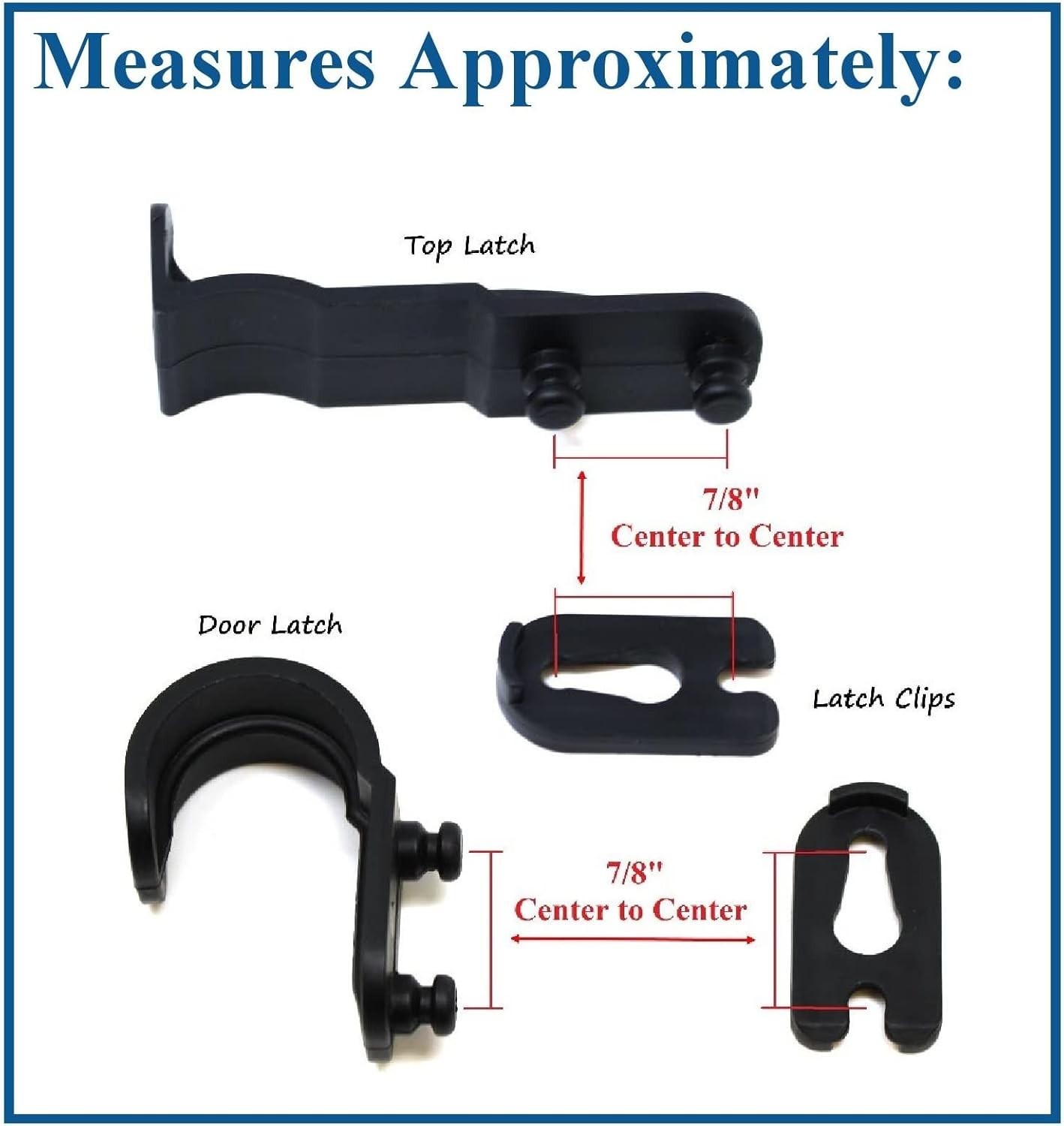 Durable Mailbox Plastic Latch Replacement Kit - Easy No-Tool Installation