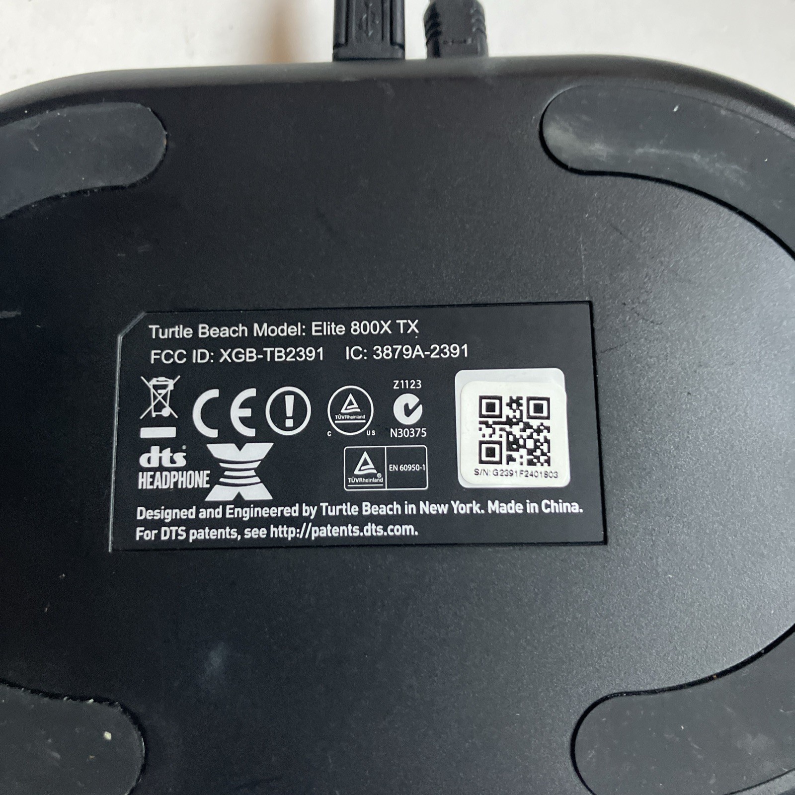 OEM Turtle Beach Transmitter for Elite 800X TX Wireless Headset Charging Base