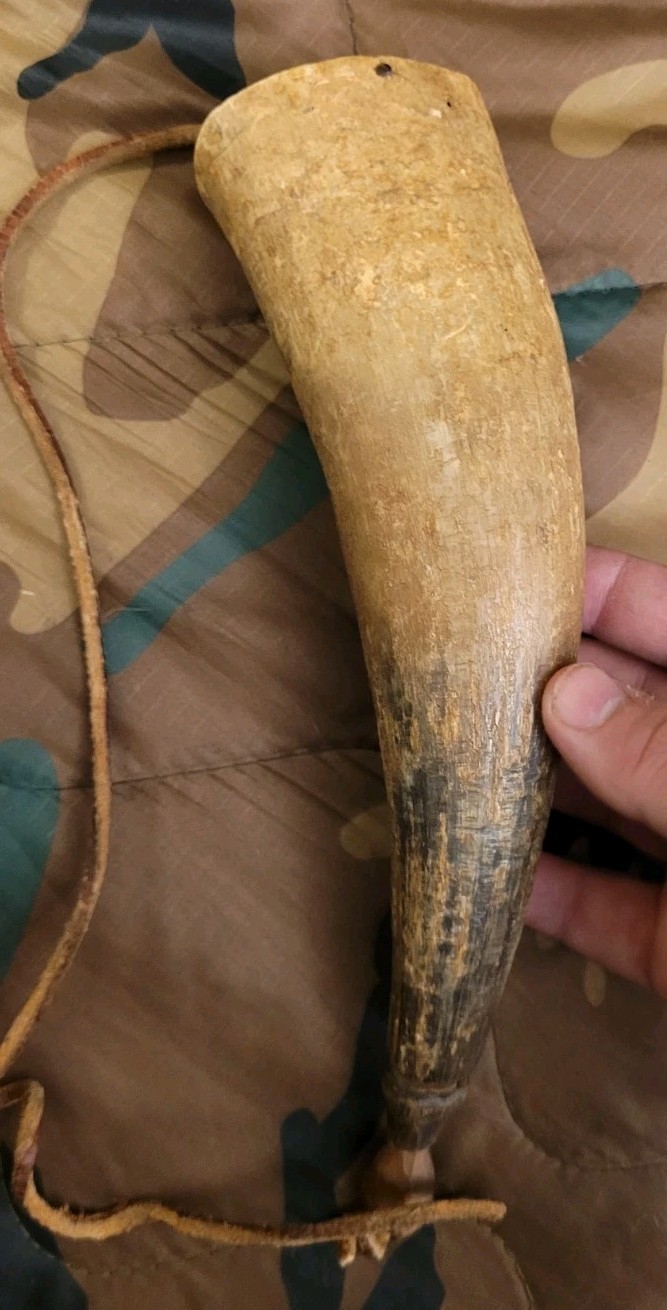 Vintage Muzzleloading Powder Horn