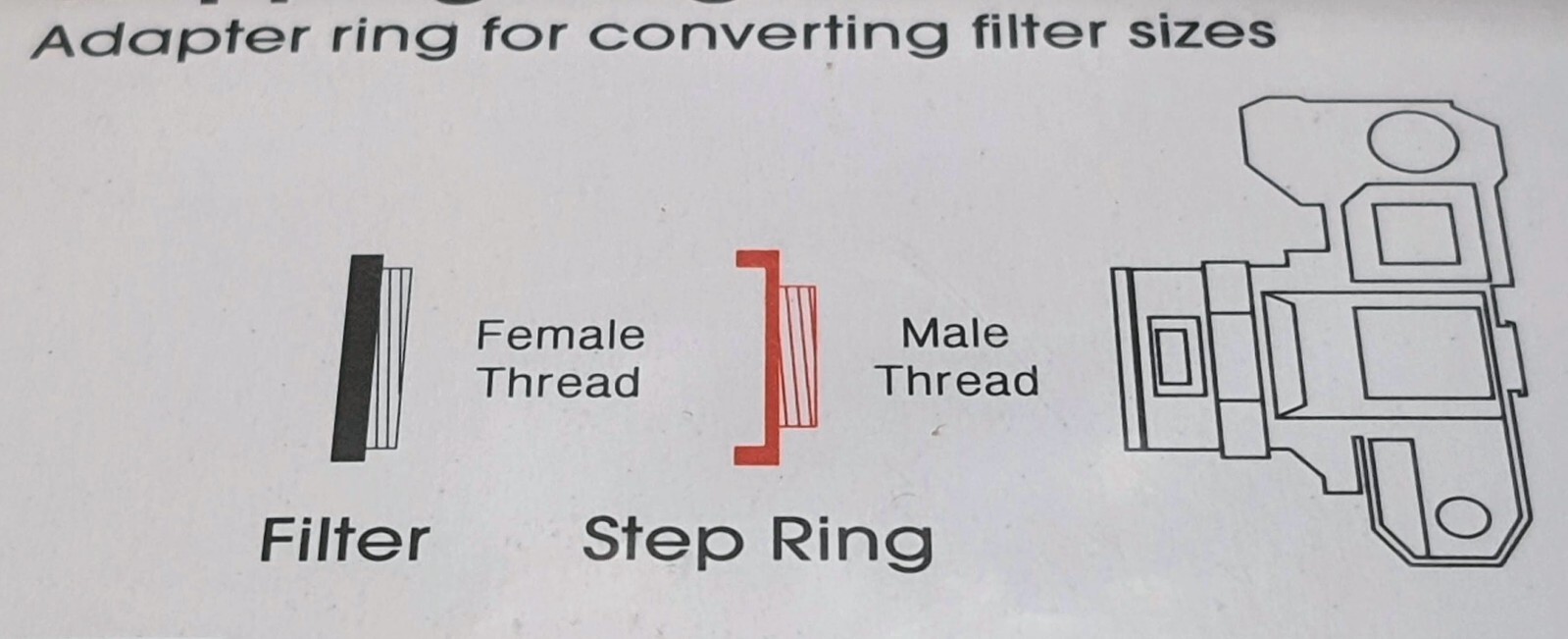 72-62mm Step-Down Stepping Lens Filter Converting Adapter Ring 72mm-62mm E72-E62