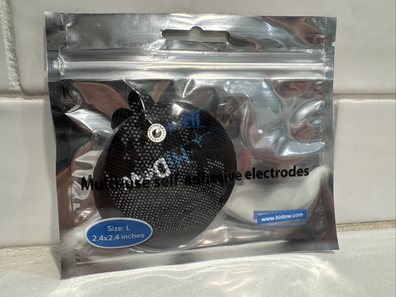 1 Pack Of 2 HiDow, Adhesive Replacements Size Large, Electrode Gel Pad