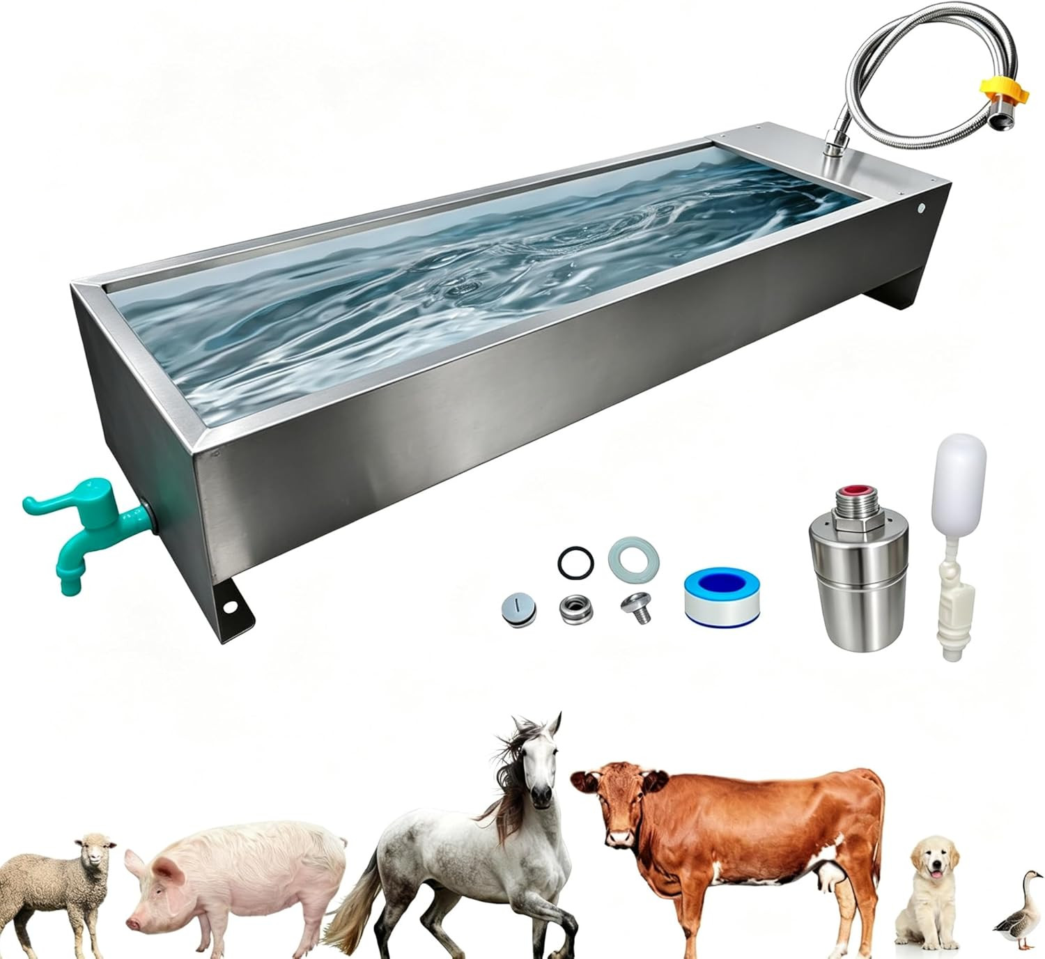 Automatic Livestock Water Trough Animal Stainless Steel Larger Automatic Waterer
