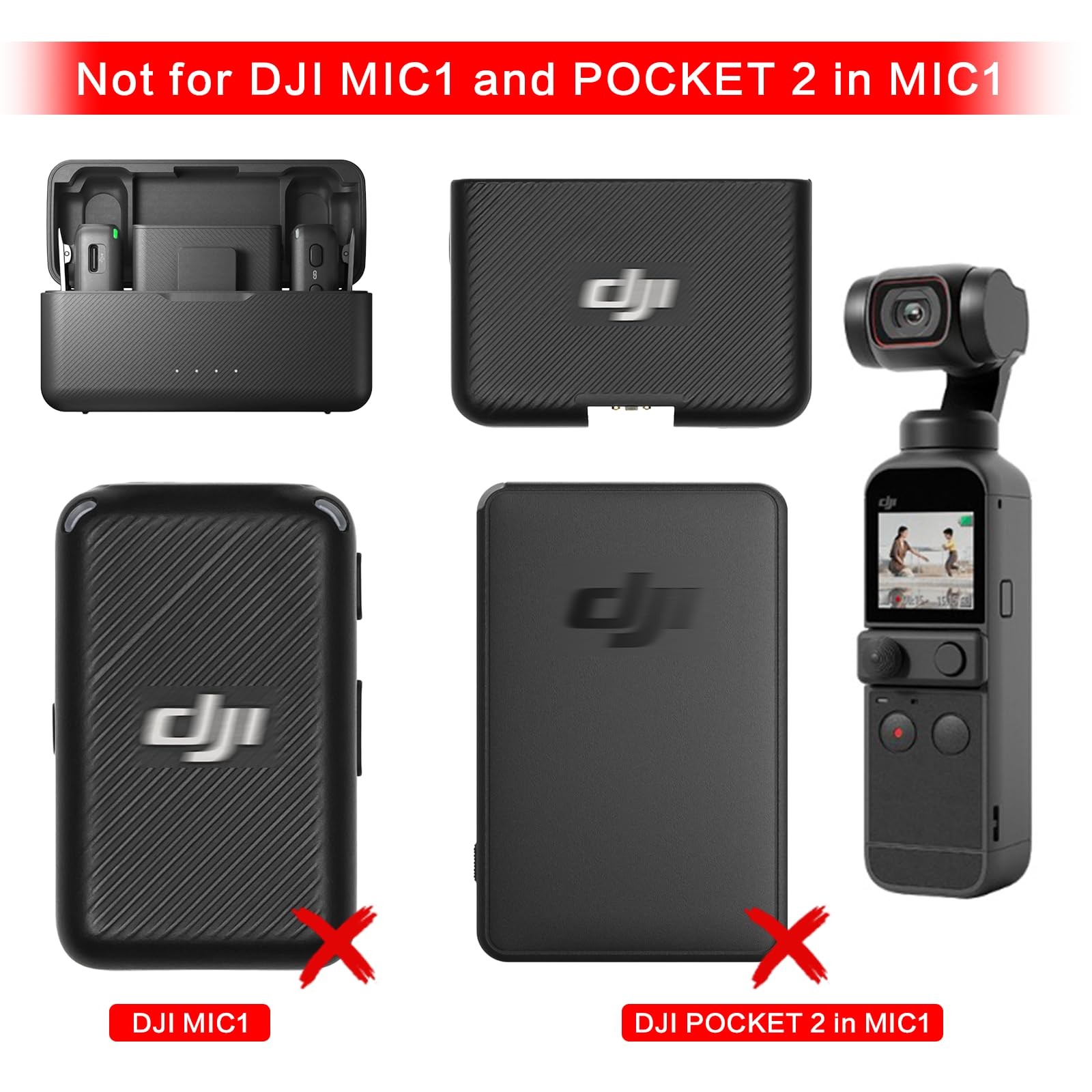 Microphone Windscreen Compatible DJI MIC 2 (Not for DJI MIC 1) / OSMO POCKET