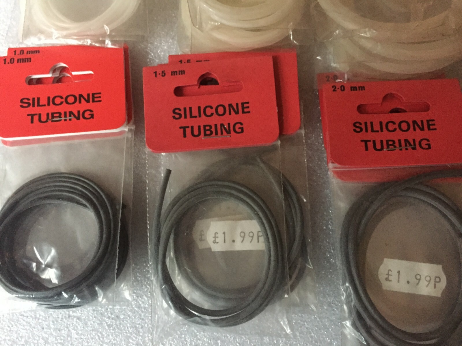New 32 Packs Clear & Black Silicone Tubing for Fishing