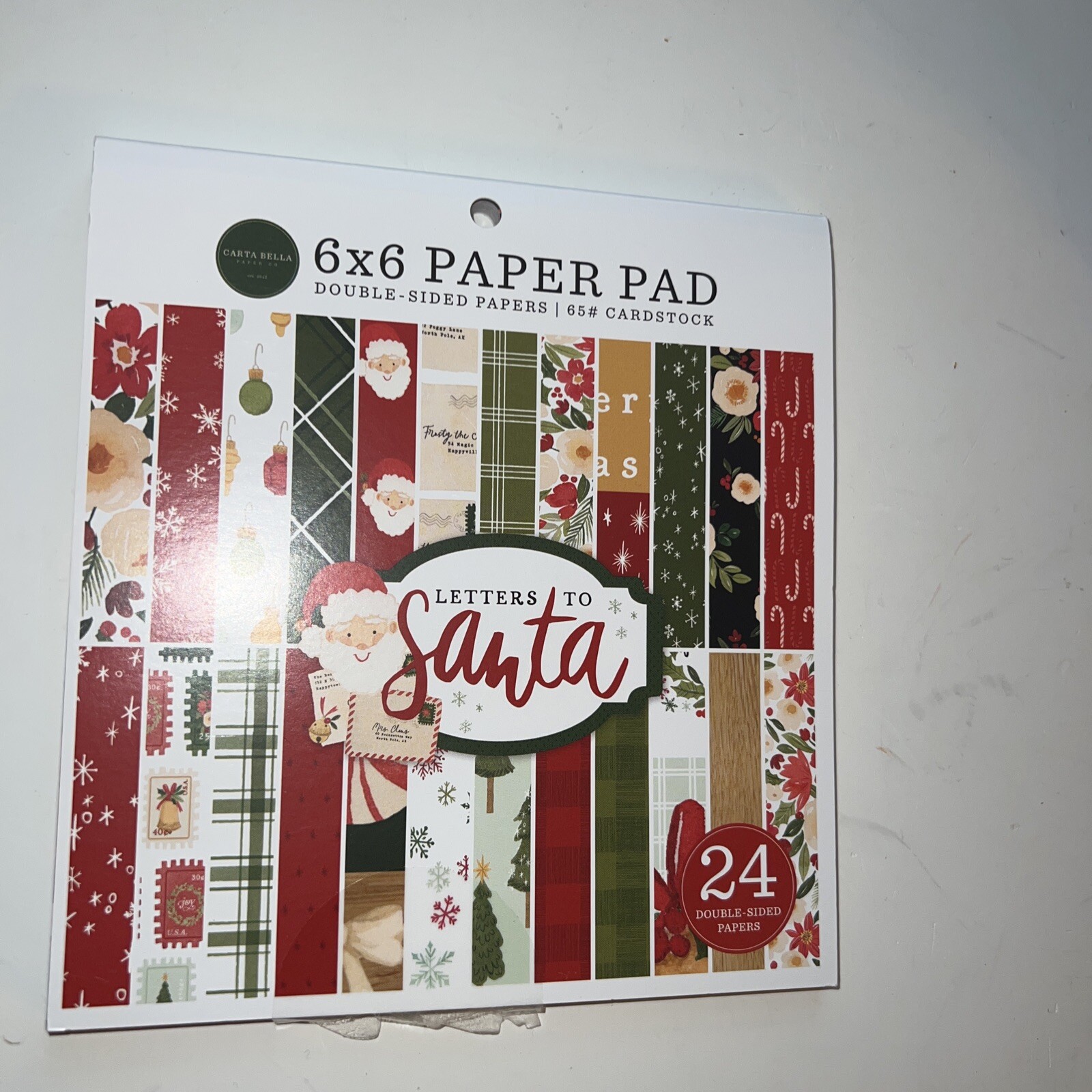 Carta Bella Double-Sided Paper Pad 6"X6" 24/Pkg-Letters To Santa