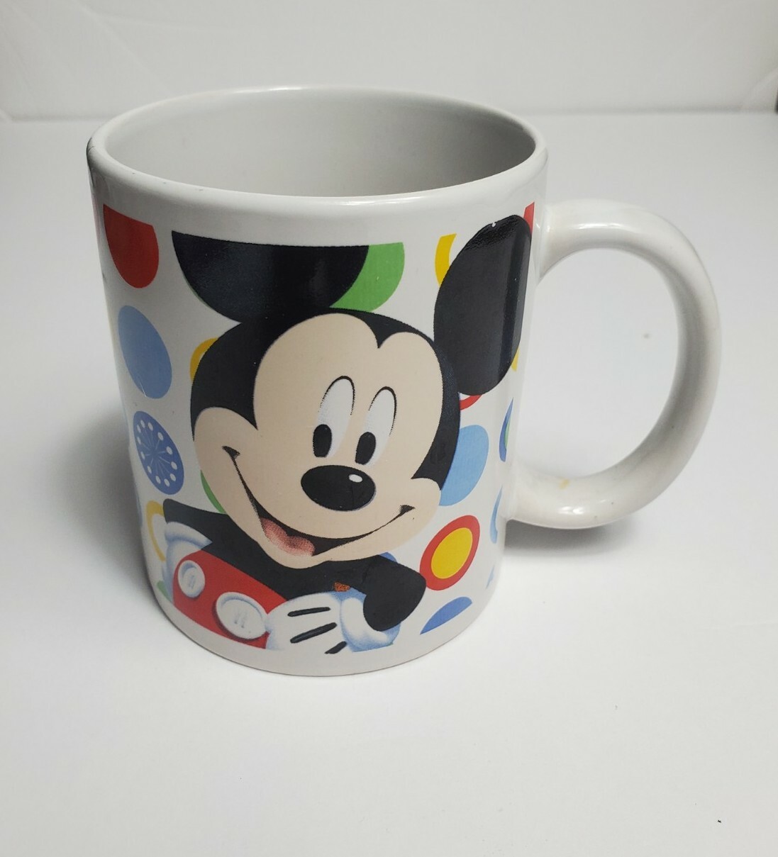Disney Mickey Mouse Face Mug Coffee Tea Multicolor