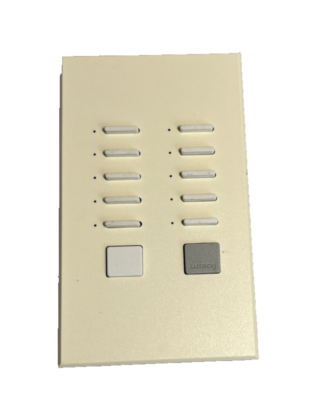 LUTRON HWI-KP10 10 BUTTON KEYPAD, BLACK, Great Condition, Pre Owned