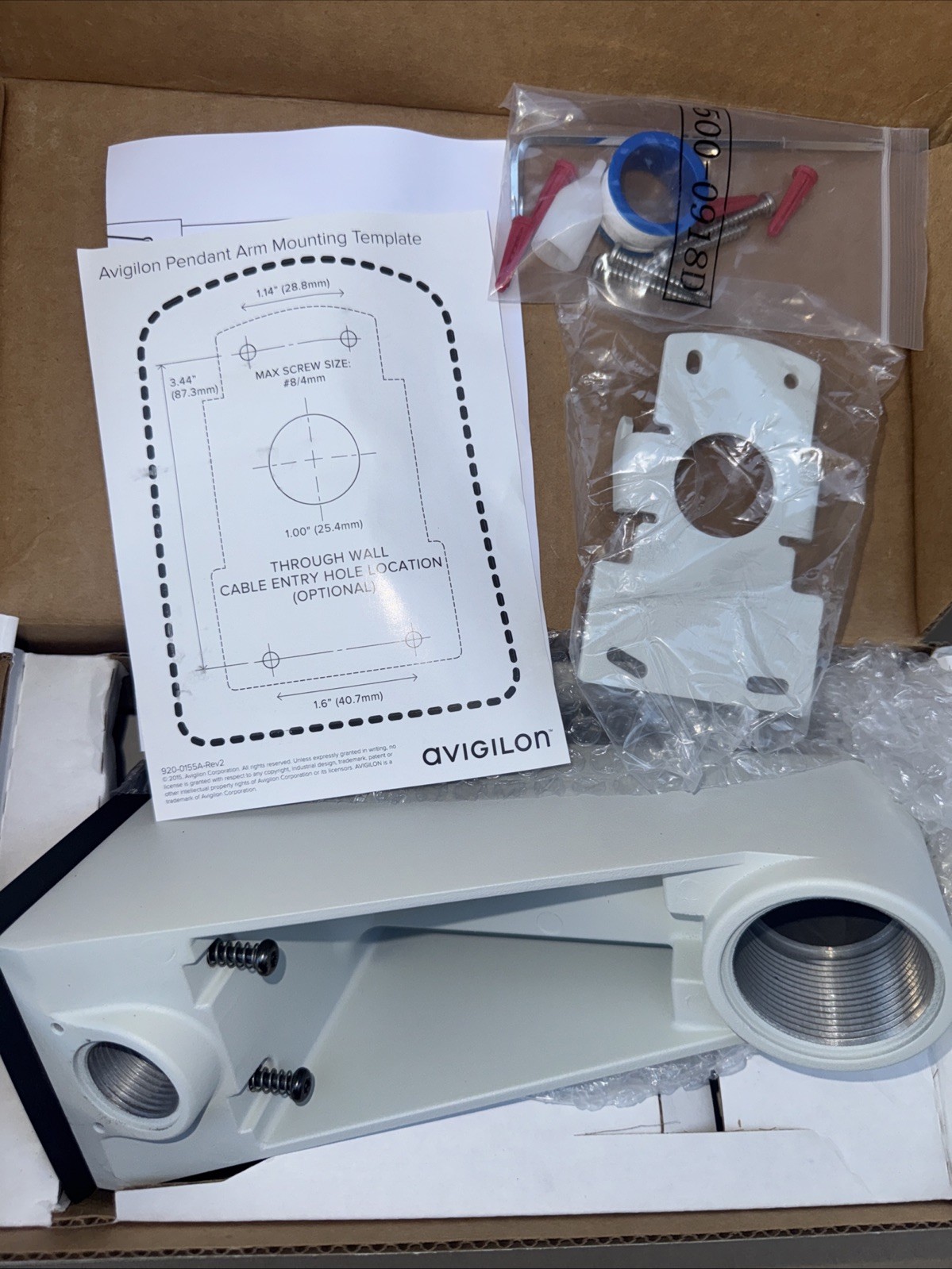Avigilon - CM-MT-WALL1 - Pendant Wall Mount for Dome Cameras