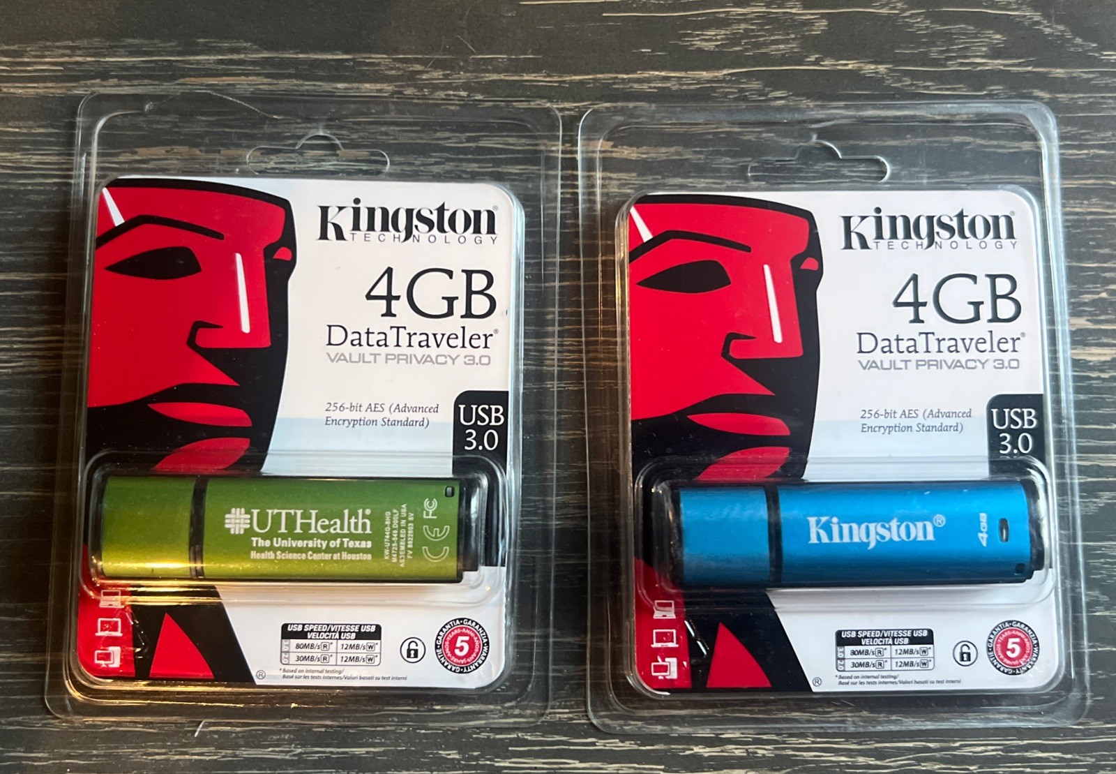 Set Sealed Kingston 4GB Thumb Drive Memory Stick Flash Drive DataTraveler USB 3