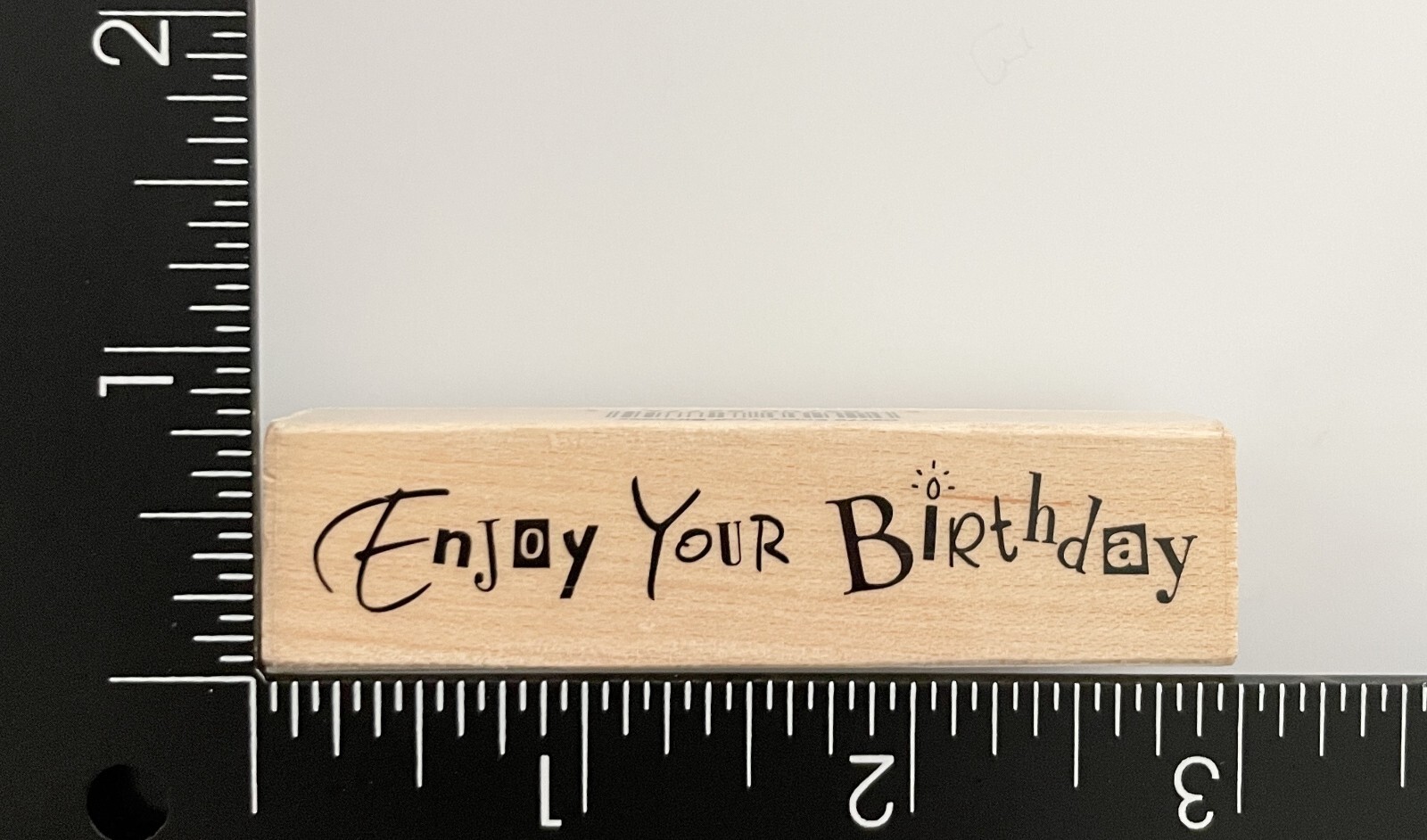 Hero Arts Enjoy Your Birthday C2770 Wood Mounted Rubber Stamp