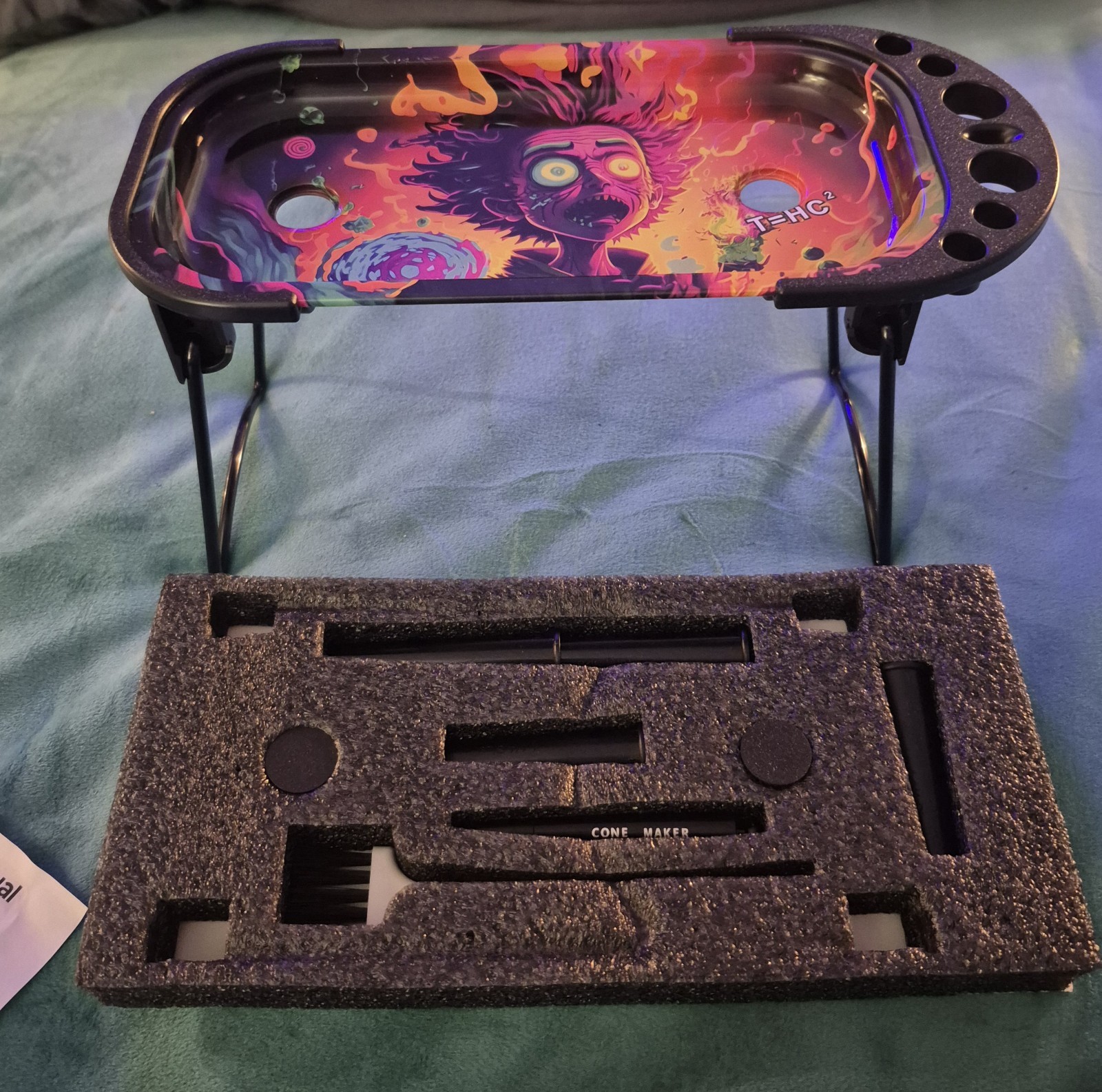 Rolling Console With Accessories 4.5 Inches Tall