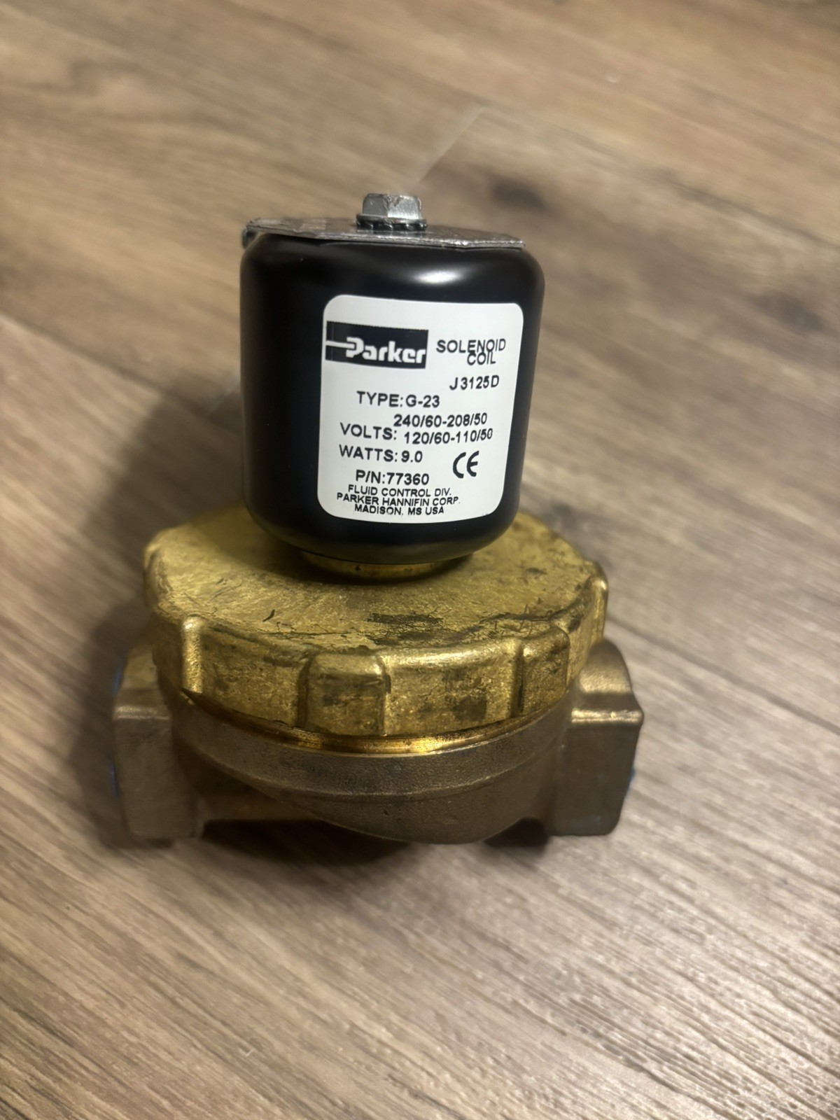 Parker Complete Valve 3/4” 120/240v G23 Coil Jackson Hobart Stero dish machine