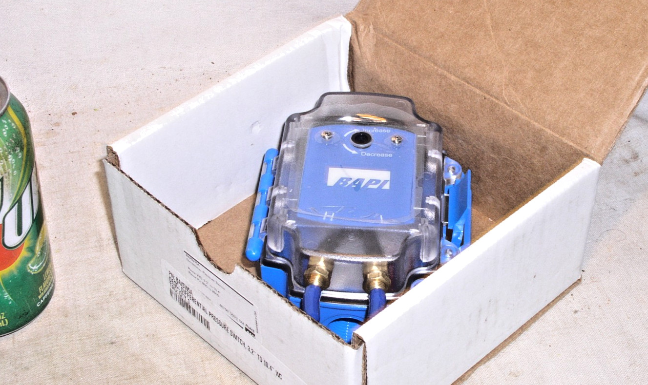 NIB BAPI BA/SW5A DIFFERENTIAL PRESSURE SWITCH SPDT 5A WC 3.2-10.4 PA 800-2600