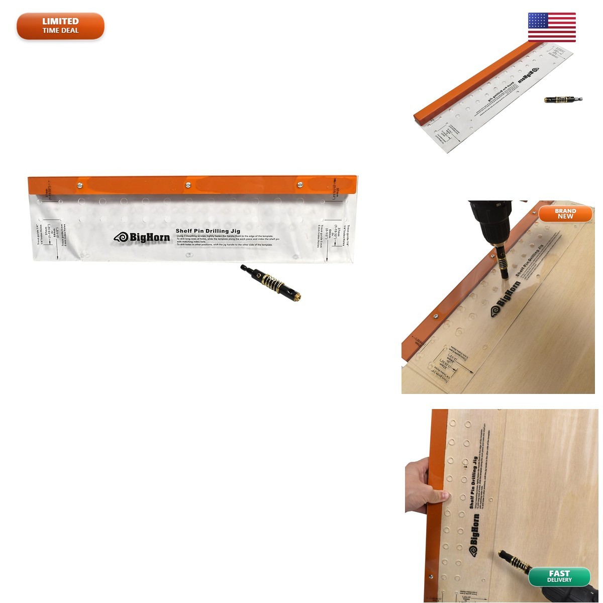 Big Horn 19651 Shelf Pin Drilling Jig