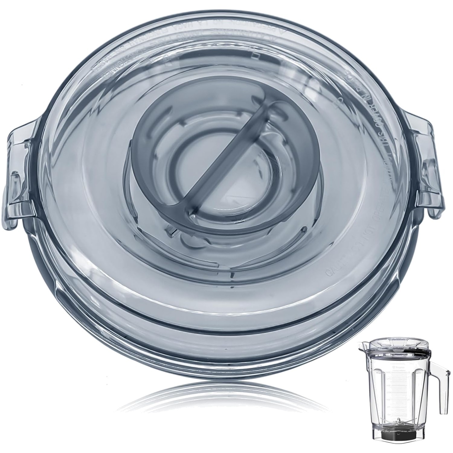 Snap Closure Replacement Lid for 64 oz Blender Containers - Clear Design
