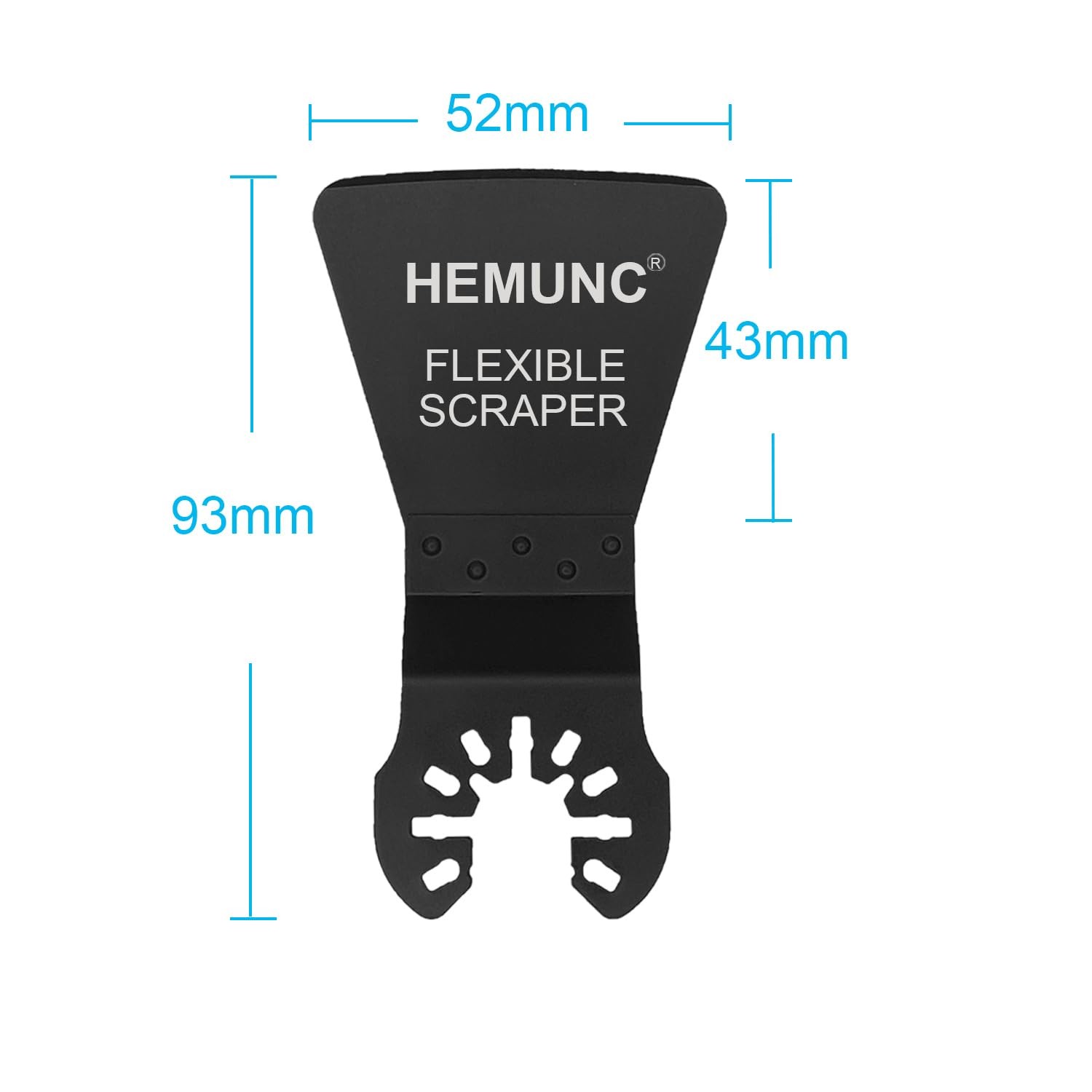HEMUNC 6 Oscillating Tool Scraper Blades Flexible 6-Rigid & & Taper