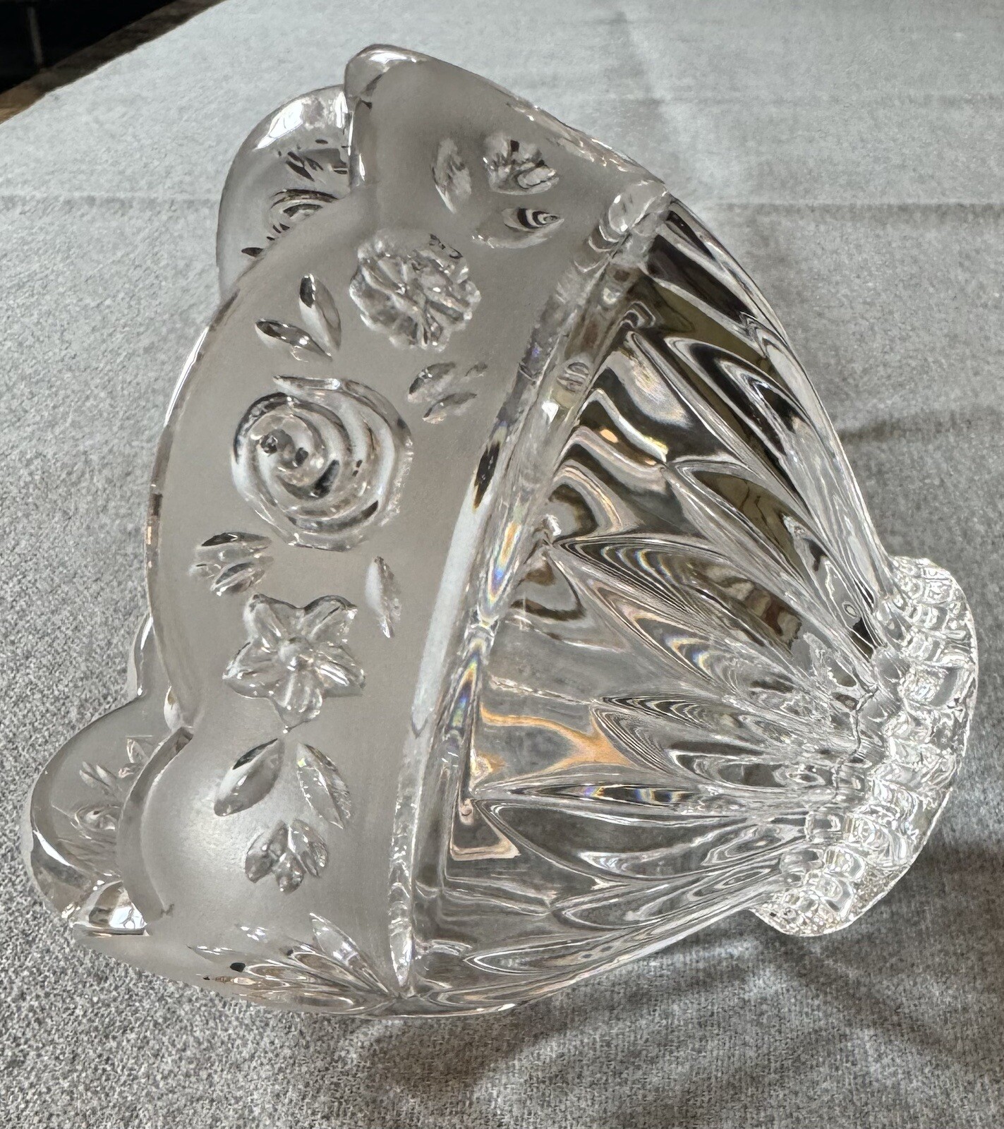 Vintage Crystal Candy Nut Dish