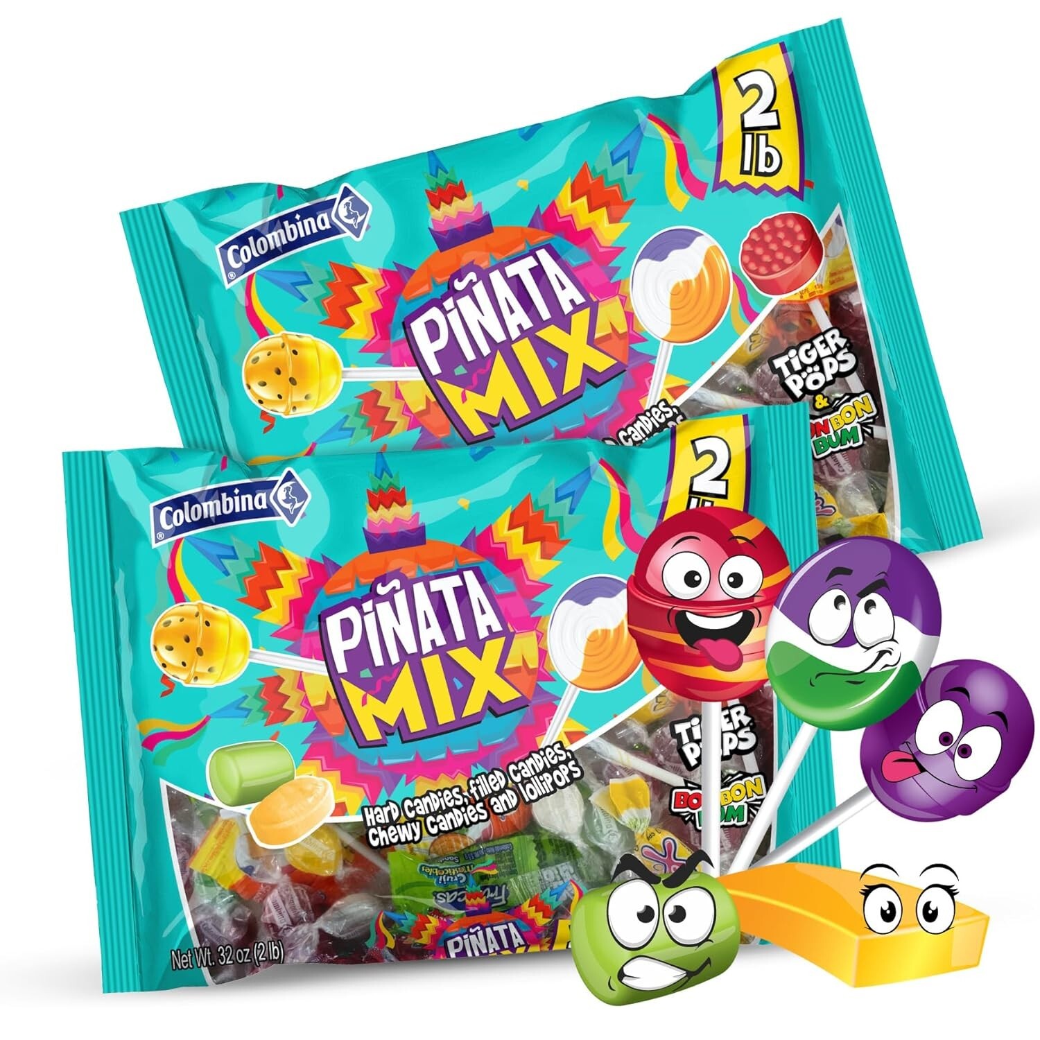 Colombina Piñata Mix Hard Candy Assortment – 1 Bag 2 lb