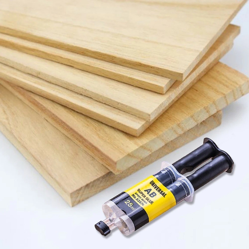 Strong AB Epoxy Resin: 25ml Waterproof Fast Metal Wood Plastic Glue
