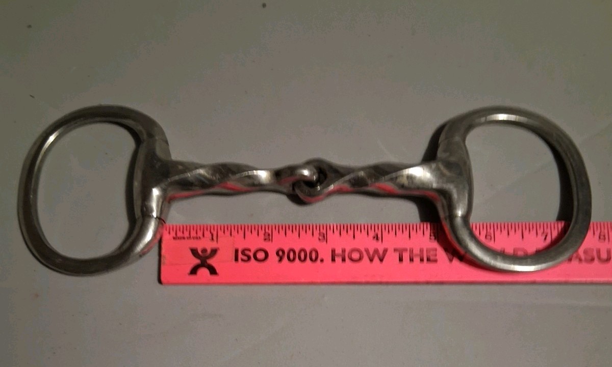 English, Eggbutt Twisted Snaffle Horse Bit, 5"